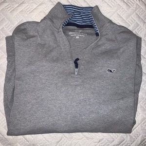 Vineyard vines are 1/4 zip pullover.